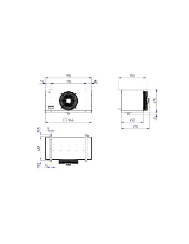EVAPORATORE CUBICO RIVACOLD RCMR1350608ED