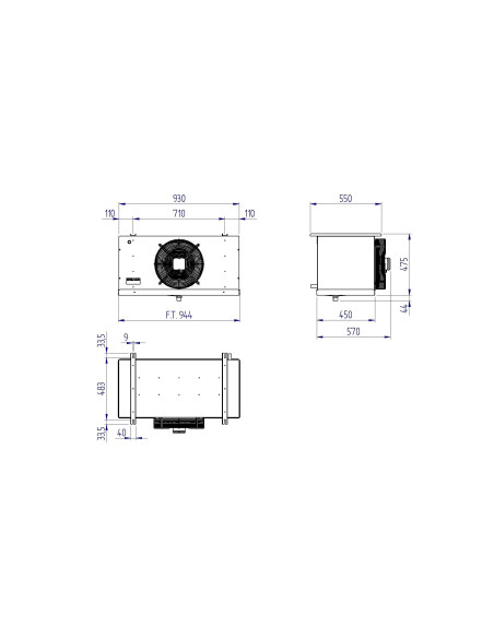 EVAPORATORE CUBICO RIVACOLD RCMR1350608ED