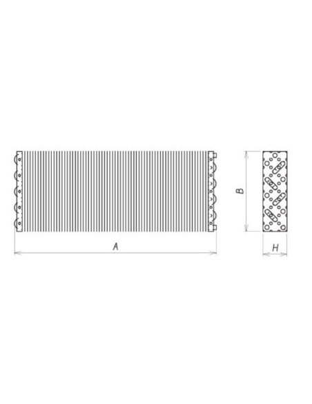 EVAPORATORE STATICO 1900X240X90 mm