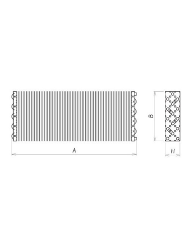 STATIC EVAPORATOR 1900X180X90 mm