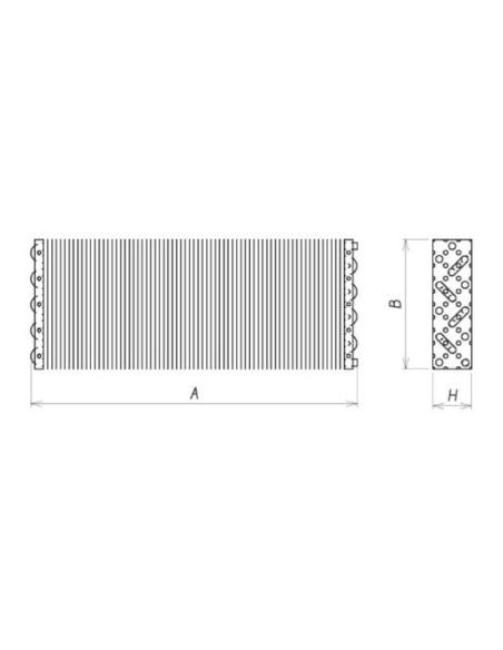 STATIC EVAPORATOR 1900X180X90 mm