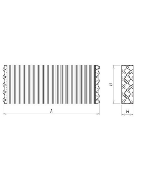 STATIC EVAPORATOR 1500X240X90 mm
