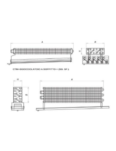 ÉVAPORATEUR STATIQUE POUR CHAMBRE FROIDE...