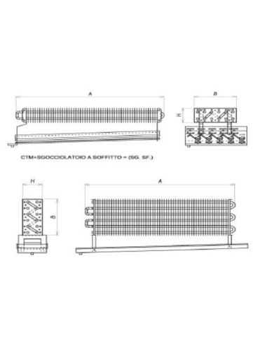 ÉVAPORATEUR STATIQUE POUR CHAMBRE FROIDE...