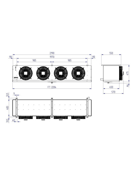 ÉVAPORATEUR RIVACOLD CUBIC RCMR4350606