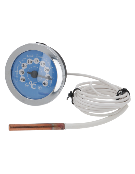 WEISSES UND BLAUES THERMOMETER ø 52 mm -40+40°C