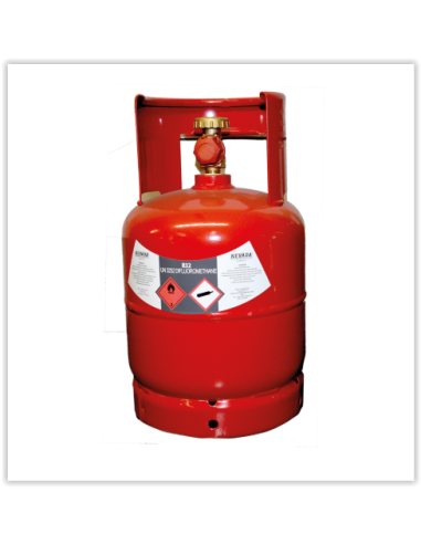 1234yf Kryon® HFO yf in 13 l / 5 kg Verpackung - 42 bar T-PED - 1/2" Acme Linksventil