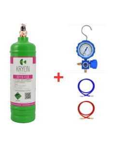 Kit Gas Refrigerante R410A - 2,5Lt - 2Kg - valvola 5/16