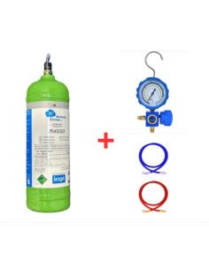 Kit de gas refrigerante R422D - 2,5 l - 2 kg - Válvula de ¼