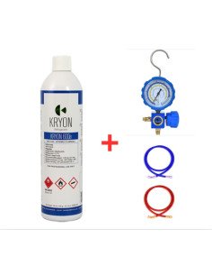 Kit de gaz réfrigérant R600 - 1 L - 0,42 kg - Valve 7/16".