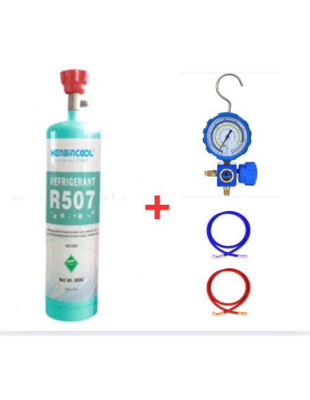 R507 Refrigerant Gas Kit - 1 Lt - 0.75 kg. - 1/4" valve