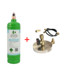 Kit Gas Refrigerante R134a - 1,1 Lt - 0,9 kg. - valvola ¼
