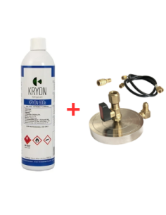 Kit Gas Refrigerante R600 - 1 Lt - 0,42 kg. - valvola 7/16" + Supporto Piattello