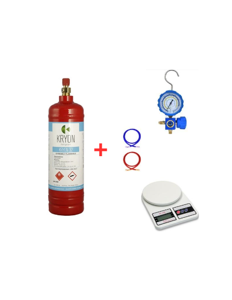 Kältemittel-Set R32 – 2,5 l/1,8 kg – ½-Ventil