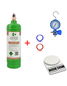R407C Refrigerant Gas Kit - 1.1 Lt/ 0.85 kg. - ¼ valve