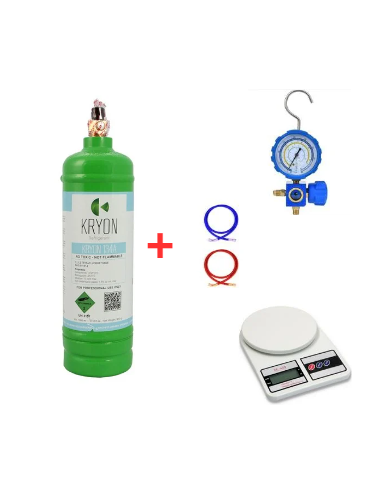 Il Kit Gas Refrigerante R134a – 1,1 Lt (0,9 kg)