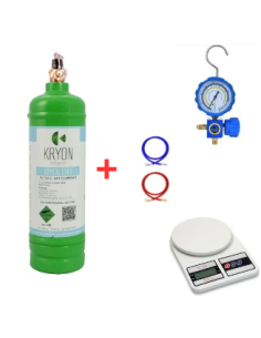 Kit de gaz réfrigérant R134a – 2,5 L (2 kg)