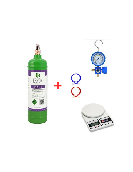 Kit Gas Refrigerante R417A - 1 Lt - 0.9 kg. - valvola 1/4"