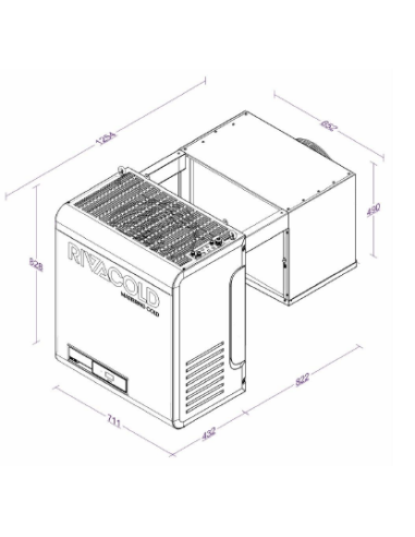 IMPIANTO FRIGO MONOBLOCCO RIVACOLD BEWS (R290)...