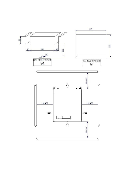 IMPIANTO FRIGO MONOBLOCCO RIVACOLD BEWS (R290) BEWS352MA80P12-55m³