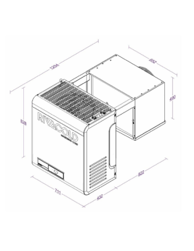 IMPIANTO FRIGO MONOBLOCCO RIVACOLD BEWS (R290)...