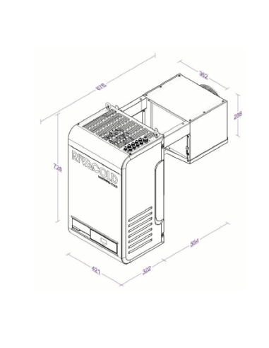 IMPIANTO FRIGO MONOBLOCCO RIVACOLD BEWS (R290)...
