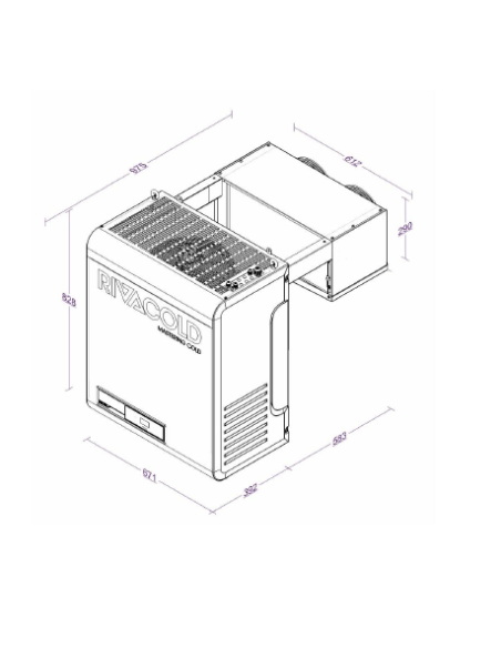 IMPIANTO FRIGO MONOBLOCCO RIVACOLD BEWS (R290)