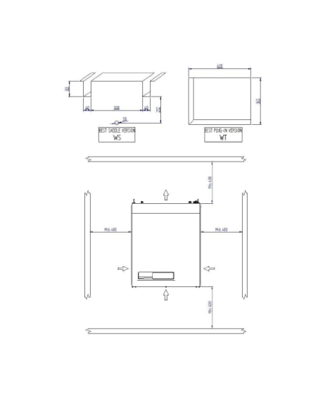 RIVACOLD BEWS Monoblock-Kälteanlage (R290) BEWS302LA50P12-18,2 m³