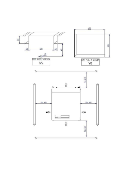 RIVACOLD BEWS Monoblock-Kälteanlage (R290) BEWS352LA60P12-29,6 m³