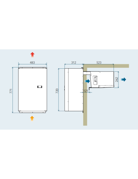 ACN034 Monoblocco Parete 8.3 metri cubi