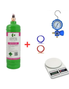 Kit Gas Refrigerante R410A – 1 Lt (0,8 kg) con valvola 5/16