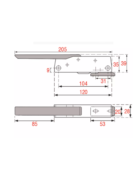 Chiusura DX-SX 5240/3L per celle frigorifere