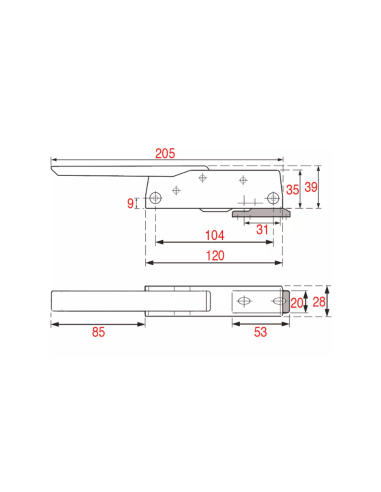 DX-SX 880 CR closure for cold storage rooms