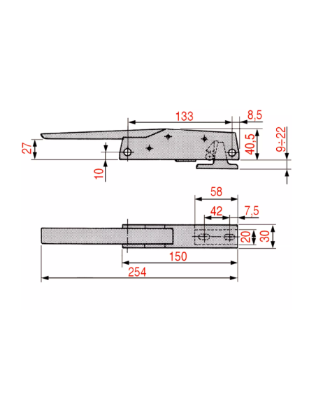 DX-SX 795 CR Verschluss für Kühlräume