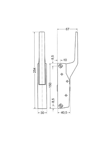 Fermeture DX-SX 791 CR pour chambres froides