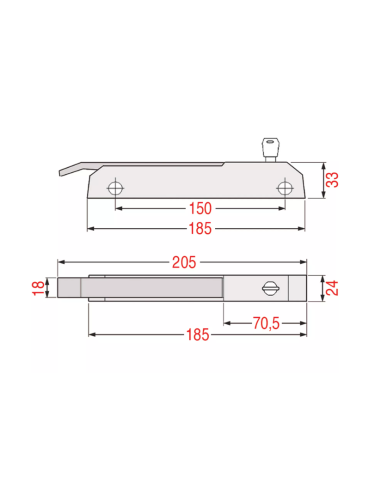 Chiusura DX-SX I-694 per celle frigorifere
