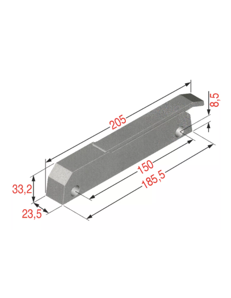 Cierre ERGO 6188 sin cerradura