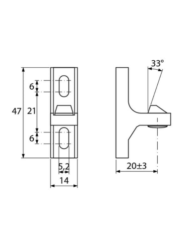 33° Handle Hook for Cold Storage
