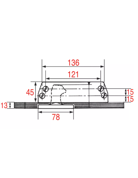 Additional cold room block with 121-136 mm centre distance