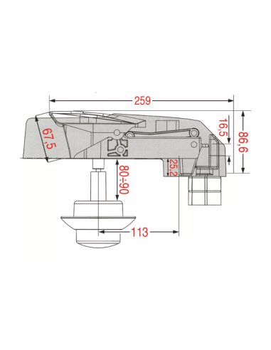 DX-SX 5660 closure for cold storage rooms