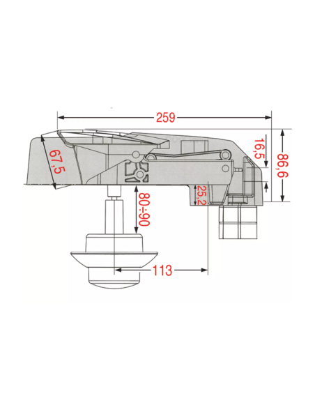 DX-SX 5660 closure for cold storage rooms