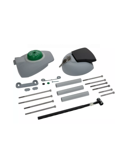 Right-Left Ball Closure with Lock for Cold Storage Rooms
