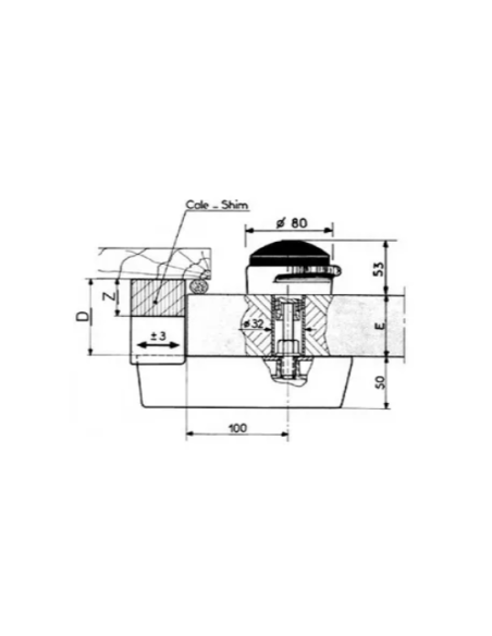 621 Right-Left Lock with Internal Handle for Cold Storage Rooms