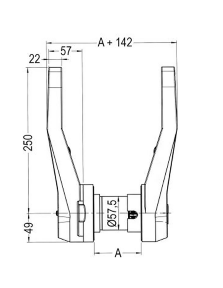 STUV 3.31.0655.1 Rechter Verschluss für technische Zellen, Dicke 120 mm