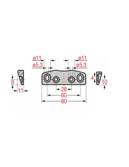 STUV Bauteildicke 11 mm für technische Zellen