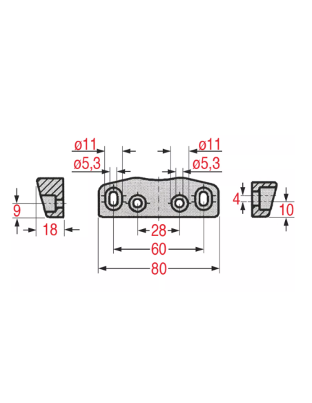 STUV Component for Technical Cells Thickness 18 mm