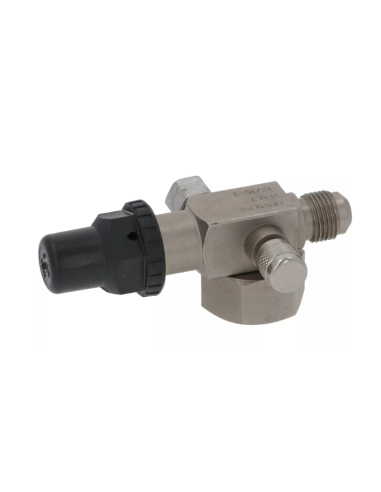 Rotalock 1" x 3/8" SAE-Wasserhahn mit 2 1/4" SAE-Füllanschlüssen