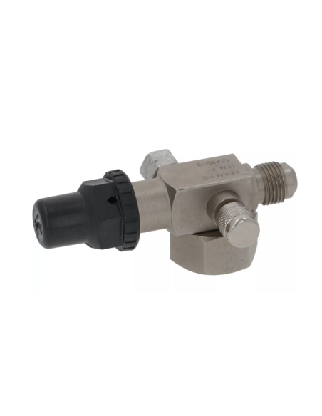 Rotalock 1" x 3/8" SAE-Wasserhahn mit 2 1/4" SAE-Füllanschlüssen