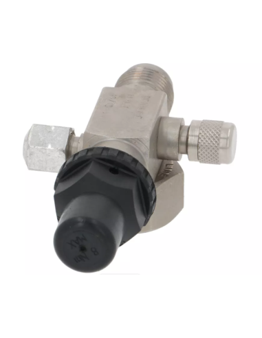 Rotalock 1" x 1/2" SAE faucet with 2 1/4" SAE...