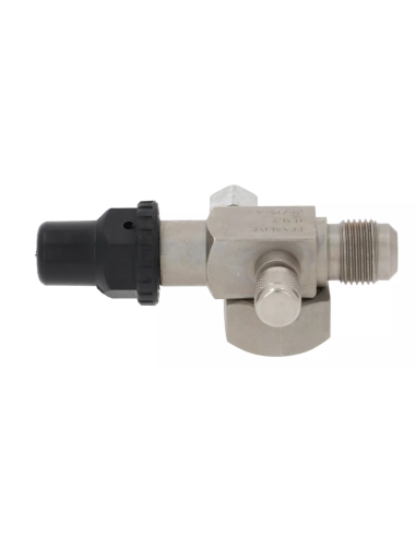 Rotalock 1" x 1/2" SAE faucet with 2 1/4" SAE filling ports